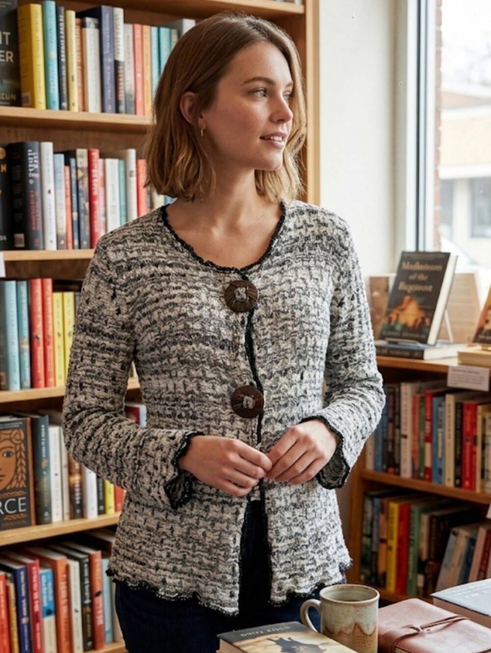 Lisa International Cardigan Sz M